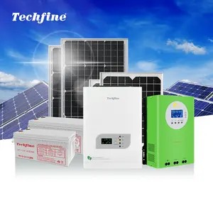 Baru Datang 5KW 10KW 5KW 3KW 4KW Sistem Panel Surya untuk Rumah 220V Kit Sistem Penyimpanan Energi Surya Pertanian