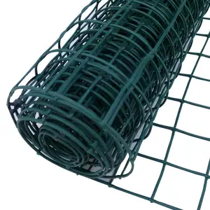 Rollo de malla para valla de jardín HDPE de plástico verde