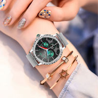 Reloj Inteligente TSSD NX19 para Mujer, con Diamantes Metálicos, Multilingüe, Resistente al Agua IP68, Llamadas Bluetooth, Música, Correo Electrónico