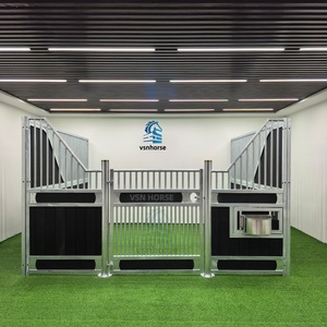 Stalla Portatile per Cavalli Zincata a Caldo per Uso Agricolo, Costruzione Robusta con Tetto, per Centri di Addestramento e Cortili Privati per Cavalli Weisien <span class=keywords><strong>VSN</strong></span> - Product Image 2