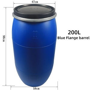 Venta al por mayor de bidones de plástico HDPE azules de 200l, compre calidad premium en stock con entrega rápida y almacenamiento seguro de líquidos. - Product Image 2