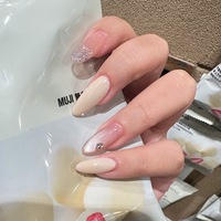 Nouveauté 2026 : Faux ongles à presser en ABS, courts, forme amande, noirs, style Citrouille Halloween Gothique Sinistre, confortables et à ajustement naturel, avec support pour échantillonnage rapide