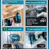 Tournevis à percussion rechargeable Makita DTD173, tournevis électrique sans balais au lithium 18V, garantie 1 an