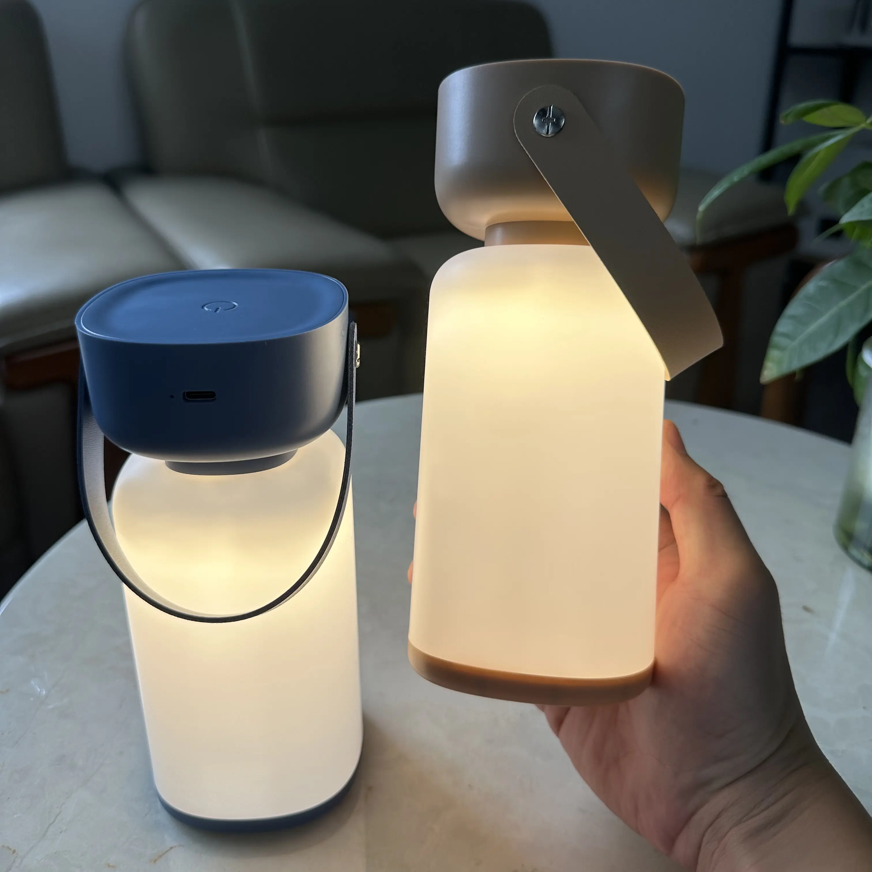 Botella de agua mágica ecológica portátil para viajes al aire libre, luz nocturna decorativa, lámpara de Camping recargable con Aroma