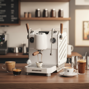 Machine à expresso semi-automatique professionnelle pour café, double chaudière, pompe rotative 9 bars, mousseur à lait, usage professionnel - Product Image 1