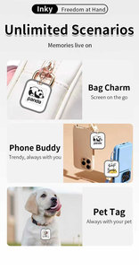 Hipoink ป้ายติดภาพ E-Ink กันน้ำพวงกุญแจไร้สายอัจฉริยะขนาด1.54นิ้ว epaper แบบพาสซีฟใช้ไฟจาก NFC หน้าจอ4สี - Product Image 2