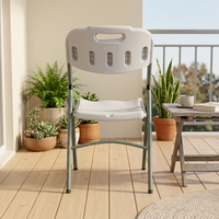 Vente en gros Salle à manger fête Portable pliable blanc en plastique événements chaise pliante