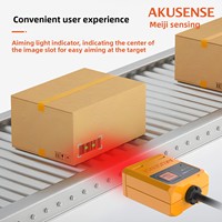Lecteur de codes-barres industriel intelligent Akusense RCD-AI100-F06R, port série Ethernet, IO, montage fixe, scanner 1280x800 pixels