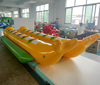 Nouveau dauphin gonflable banane bateau crocodile gonflable banane tube remorquable mouche poisson bateau flottant pour jeu de sport nautique