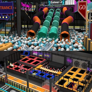 Tùy chỉnh trẻ em thương mại trong nhà sân chơi mềm với <span class=keywords><strong>Trampoline</strong></span> tương tác lớn Slide bóng Hồ bơi cho công viên <span class=keywords><strong>Trampoline</strong></span> - Product Image 1