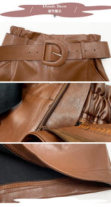 <span class=keywords><strong>Shorts</strong></span> da Donna in <span class=keywords><strong>Ecopelle</strong></span> Chic e alla Moda, Vintage a Vita Alta, Versatili, Tinta Unita, Larghi e Casual - Product Image 6