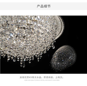 Candelabro semicircular de acero inoxidable de cristal de Diseño de Milán, luces colgantes para restaurante, sala de estar, dormitorio y Villa de estudio - Product Image 6