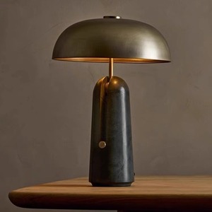 Travertine Mushroom <b>Table</b> <b>Lamp</b> E27 Led Eye Caring For Living Room Bedroom <b>Study</b> - Product Image 3