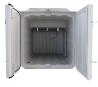 Système de conteneur à chaîne du froid unitaire intelligent à température contrôlée de 1000 L avec dégivrage automatique, portable pour la maison, la voiture, le camping-car, l'extérieur