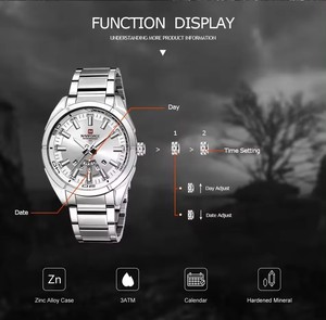 <span class=keywords><strong>NAVIFORCE</strong></span> <span class=keywords><strong>9038</strong></span> Reloj deportivo de lujo para hombre Reloj de cuarzo de acero de alta calidad para hombre con visualización de fecha y semana Venta caliente - Product Image 6