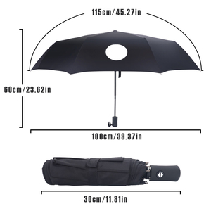 ร่มพับอัตโนมัติโลโก้รถสำหรับ AMG Benz ML SL CL CLA glb GLC GLG GLS A - Product Image 4