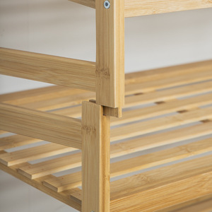 Bamboo Shoe Rack 3 Tiers Freestanding Dustproof Minimalist Design For Home Doorway Indoor Use - Product Image 4