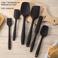 Spatule à la crème pour gâteau spatule de cuisine ensemble d'ustensiles de cuisine grattoir en silicone spatule outil de cuisson pour la cuisine
