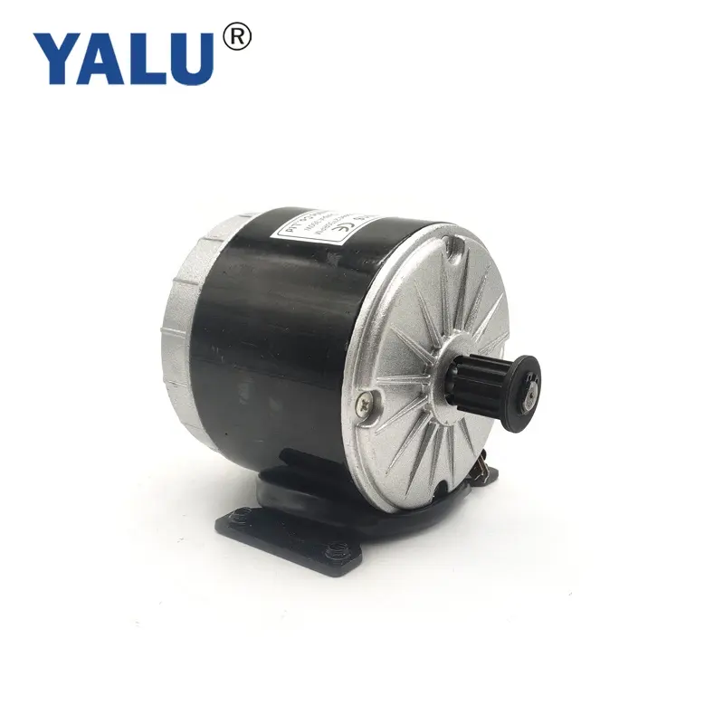 Made in China Crazy Selling Pulley Belt Drive Electric Motorcycle Motor MY1016 350W 24V Brush DC Motor for Scooter Skateboard