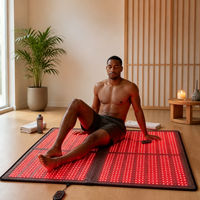 Couverture de sauna infrarouge pliable et portable ERCON 660 850nm 2240 LED pour usage domestique, récupération post-entraînement, lumière rouge pour tout le corps