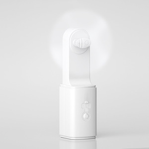 พัดลมพกพาขนาดเล็กพร้อมไฟฉาย LED แบบชาร์จไฟได้สำหรับการตั้งแคมป์กลางแจ้ง - Product Image 3