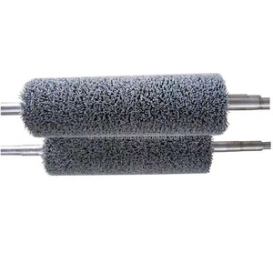 Rodillo abrasivo de pulido, cepillo cilíndrico, eje de acero, rodillo de cepillo de alambre abrasivo - Product Image 1
