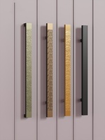 Poignées de porte modernes de luxe léger, poignées de porte en verre, poignées à pousser-tirer, poignées en alliage d'aluminium personnalisées avec installation facile