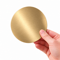 Sous-verres personnalisés en acier inoxydable, gravables au laser, formes multiples avec support en EVA pour café, bar, restaurant