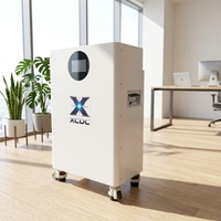 Batterie au lithium LiFePO4 empilable 10-20KWH avec BMS, protection IP65, système haute tension 48V AC pour stockage d'énergie solaire