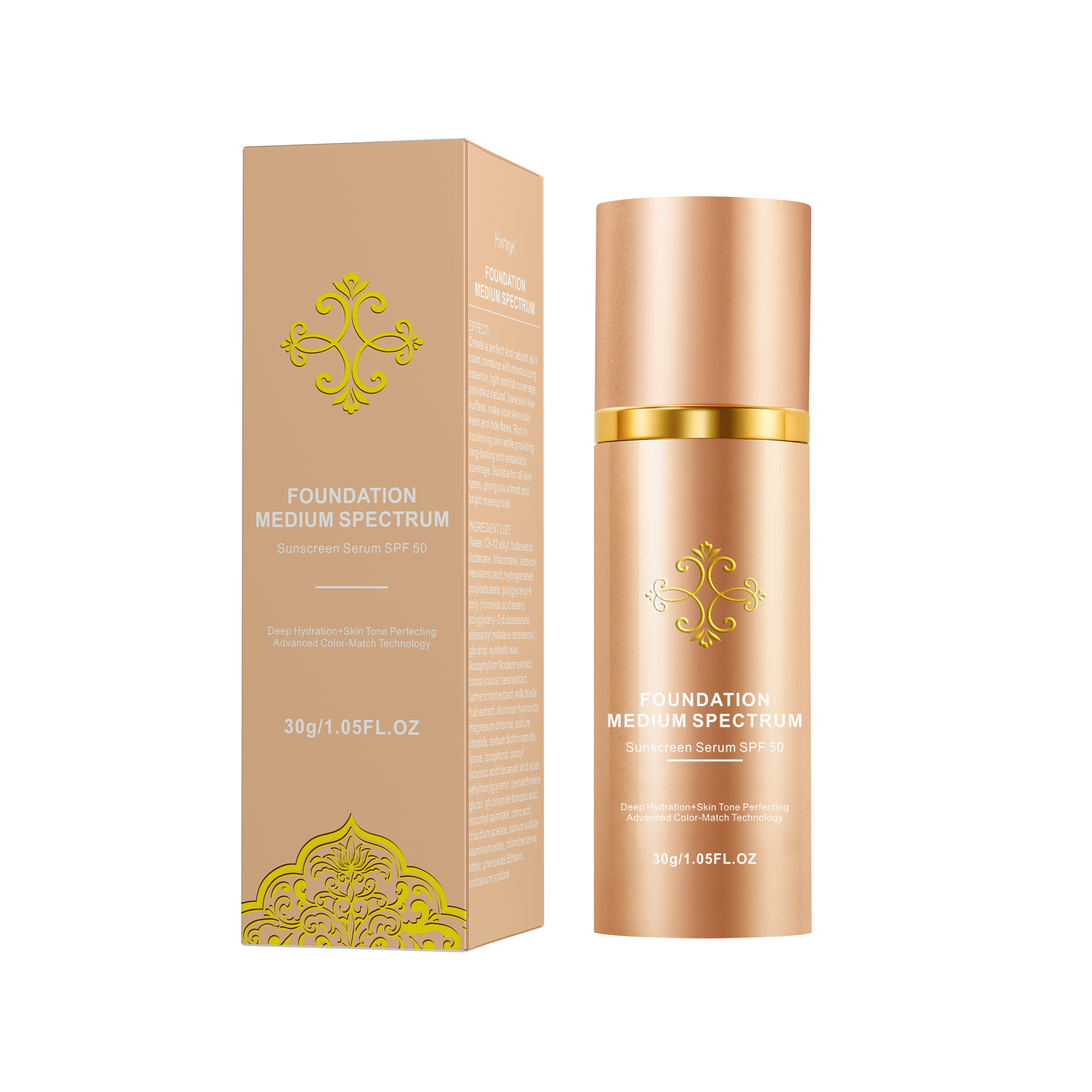 Жидкая основа 4 в 1 Косметика Жидкая Основа SPF 50 + консилер Косметика легкий макияж прочный водонепроницаемый