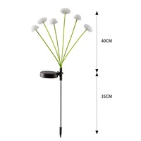Décoration d'éclairage extérieur pour jardin, en forme de méduse, en plastique LED solaire, écologique, faite à la main, étanche