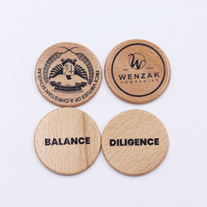 Fichas Redondas de Madera con Patrones Personalizables para Juegos Estratégicos, Fichas Circulares de Madera para Juegos de Mesa - Product Image 1