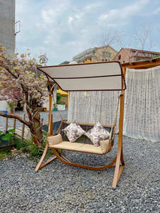 Balançoires de jardin extérieures, rockers pour la maison, paniers de balcon, berceaux simples, cintres, hamacs, cour virale double siège - Product Image 5