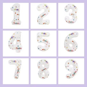 HLC Palloncini in Foil con Numeri da 0 a 9, 32 Pollici, per Compleanni, Matrimoni e San Valentino - Product Image 5