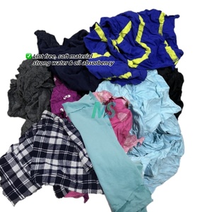 Chiffons d'essuyage industriels en coton de haute qualité, chiffons de t-shirts industriels mélangés, 10 kg, couleurs mélangées, OEM&ODM - Product Image 4