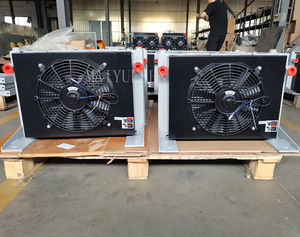 Enfriadores de aceite de aire hidráulicos, radiador de aleta de placa, herramientas de máquina CNC, con ventilador de CC de 12V - Product Image 2