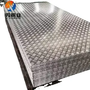 4x8 6082 T6 ribbed aluminum sheet marine aluminium chequer plate 1.5mm 3mm 4mm 6mm 9mm 25mm for boat