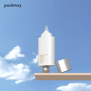 Botella plana de PE de 30ml/50g con boquilla puntiaguda a presión - para protector solar, prebase, crema de manos y loción - envase cosmético recargable - Product Image 5
