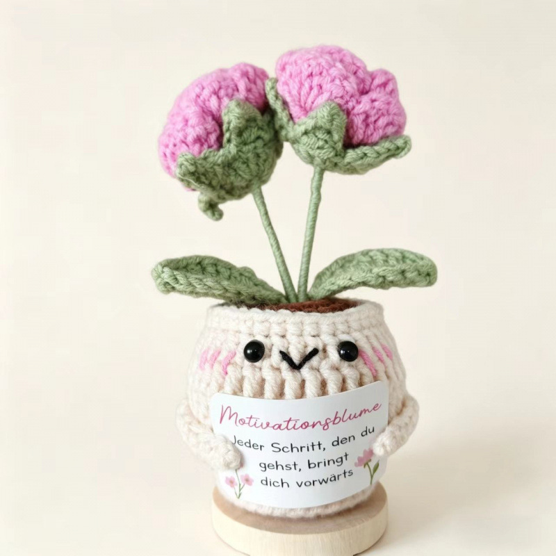 Planta en maceta de rosa rosa