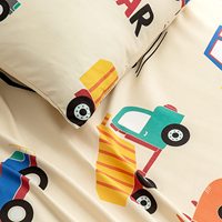 Parures de lit pour enfants et bébés à imprimé animal avec housse de couette réversible et deux taies d'oreiller pour garçons et filles