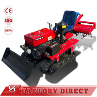 Traktor Crawler 25HP 35HP 50HP Pengolah Tanah Sawah dan Lahan Kering Rotary Tiller Ripper Mini