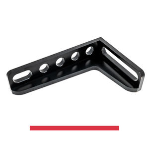 Golpeador izquierdo cuadrado SteelMax GPPH de 300x190mm, grosor de 15mm, agujeros de 28mm - Product Image 1