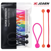 Attaches de câbles magnétiques en silicone réutilisables et détachables JIAEN 18cm 19cm 11cm, organisateur intelligent pour la maison, le bureau et la cuisine