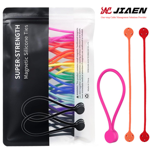 JIAEN Fascette Magnetiche in Silicone Riutilizzabili e Sganciabili da 18cm, 19cm, 11cm, Organizzatore Smart per Casa, Ufficio e Cucina - Product Image 5