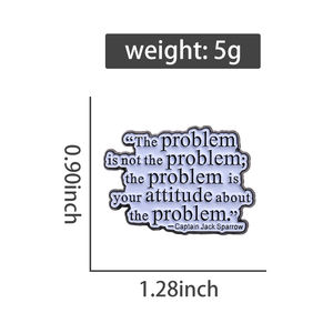 Lustige Probleme Zitat Emaille-Anstecknadeln Damen Herren Broschen Rucksack Revers-Abzeichen Kostüm-Accessoires Modeschmuck Großhandel - Product Image 6