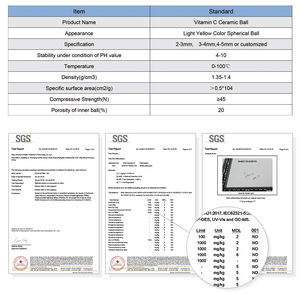 <span class=keywords><strong>AQUACLEAN</strong></span> — fabrication de haute qualité, boule en céramique, matériel de purificateur d'eau, vitamine C - Product Image 5