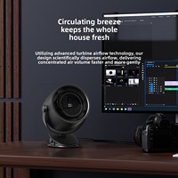 Nouveau modèle de ventilateur de bureau silencieux à clipser, haute vitesse, en plastique, avec télécommande USB, moteur sans balais, 100 vitesses, puissance turbo