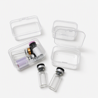 Étui de rangement transparent pour flacons de 3 ml avec couvercle de protection pour un transport et des déplacements sécurisés