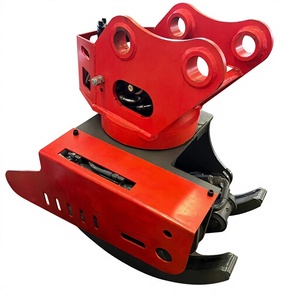 WIGON Pince de préhension et de coupe robuste pour arbres, à grande capacité, avec rotation hydraulique, pour excavatrices de 6 à 8 tonnes - Product Image 2