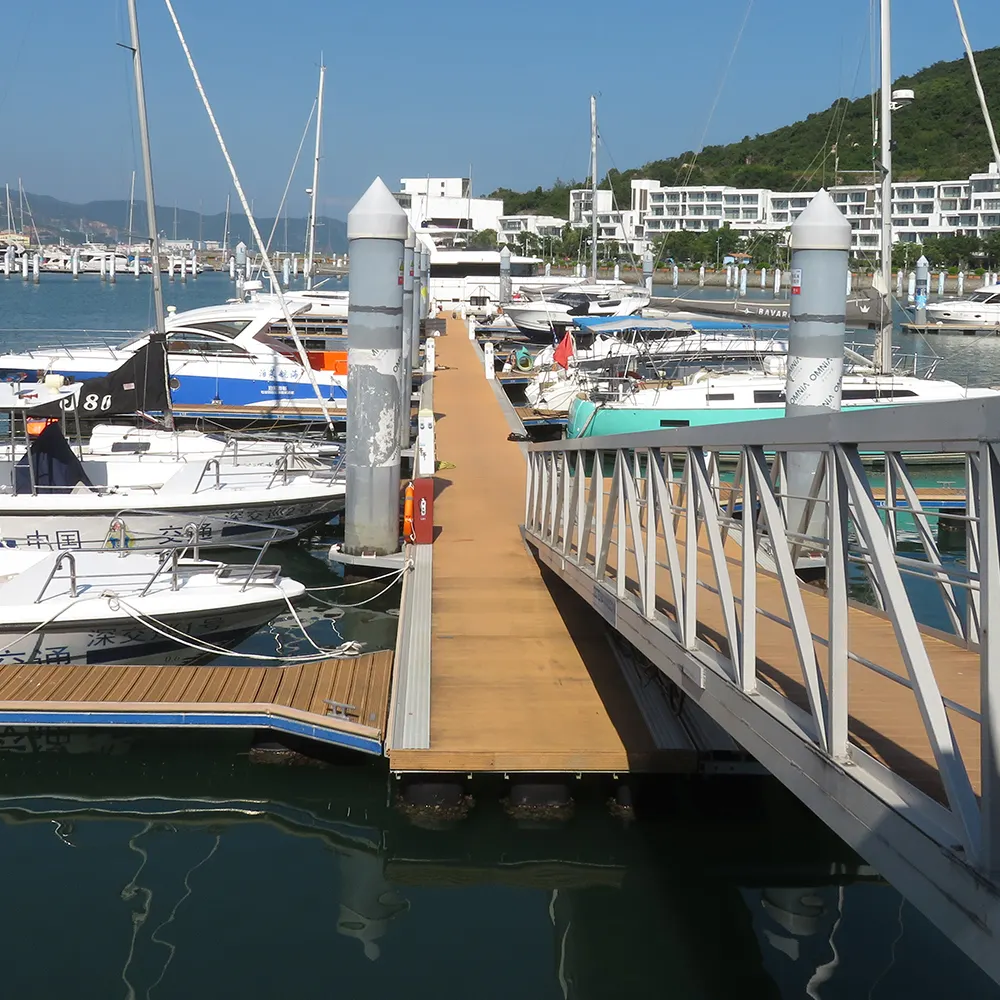 Techniek Aluminium Drijvende Jetty Drijvende Dock Pontons Dokken Cruise Jacht Marina Wharf Decking Aluminium Wharf Ponton